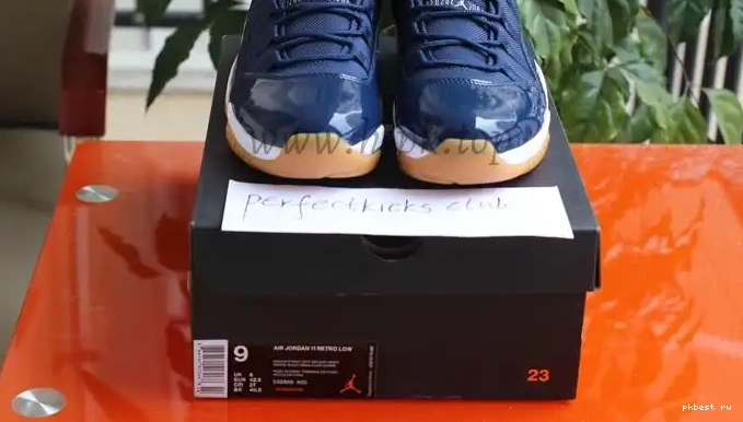 Authentic Gum Navy 11 Air Low Jordan 0522